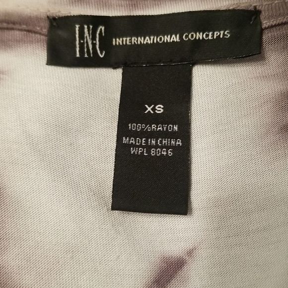 INC INTERNATIONAL CONCEPTS Maxi Tie- dye Silver Studded Burst Dress SZ Xsmall - Picture 8 of 9